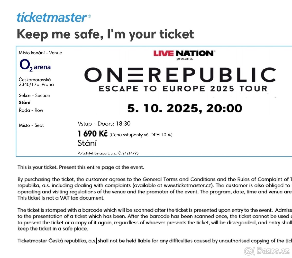 ONEREPUBLIC - Escape to Europe 2025
