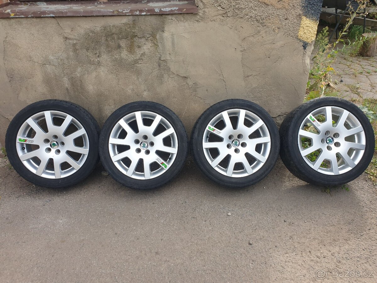 Originál Rs fabia 1 Alu disky 5x100 Spider