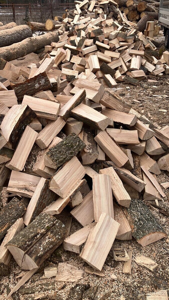 Palivové štípané dřevo, tvrdé, měkké