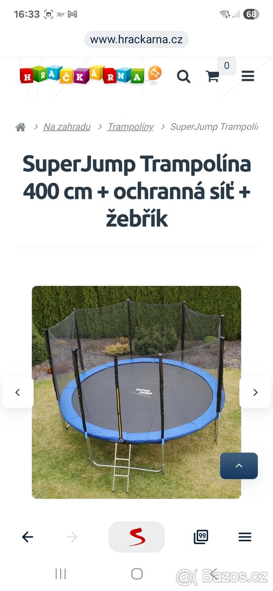 Trampolína SuperJump 400 cm