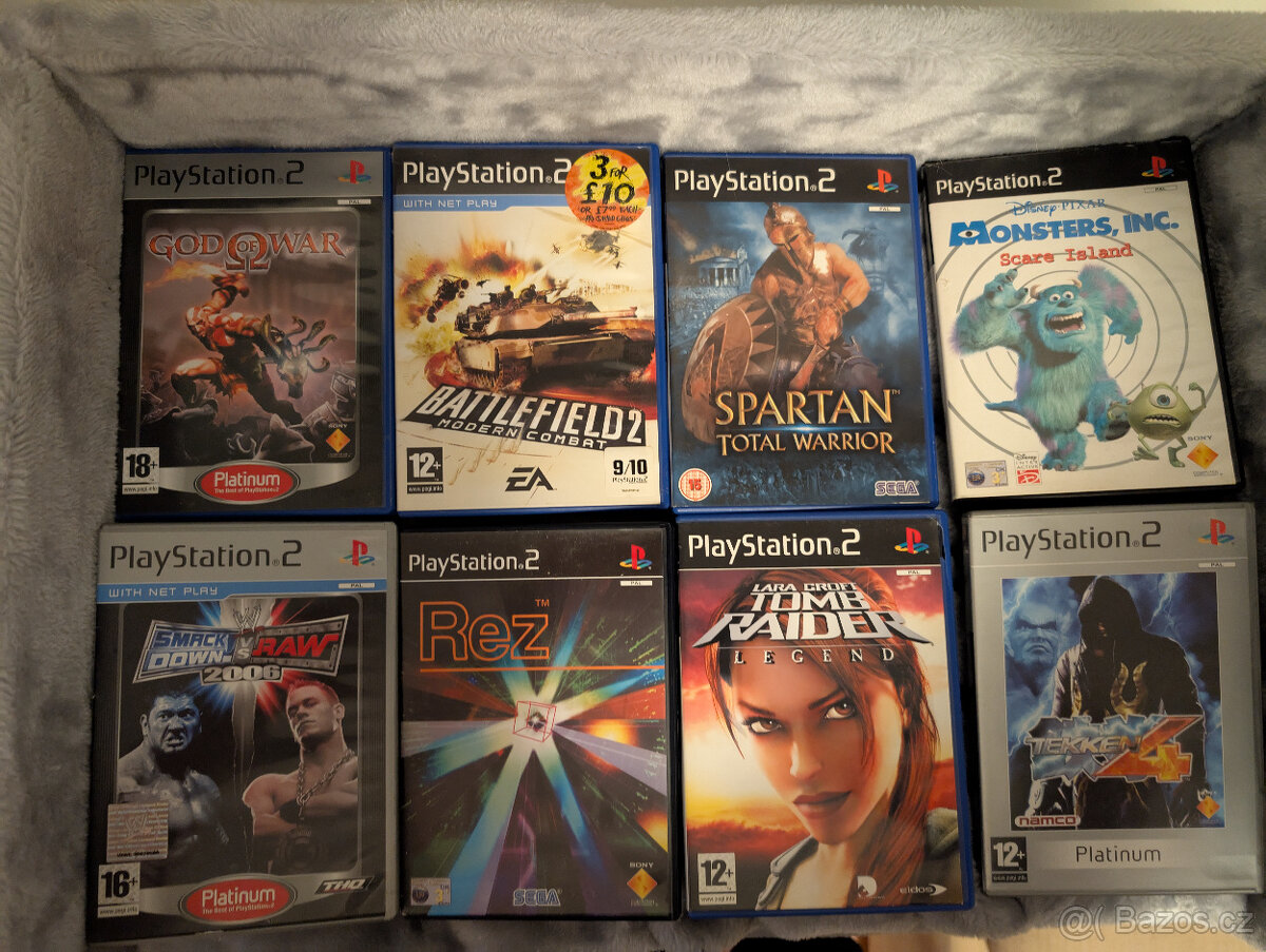 Hry na SONY Playstation 2 - Tomb Raider, God of War, atp.