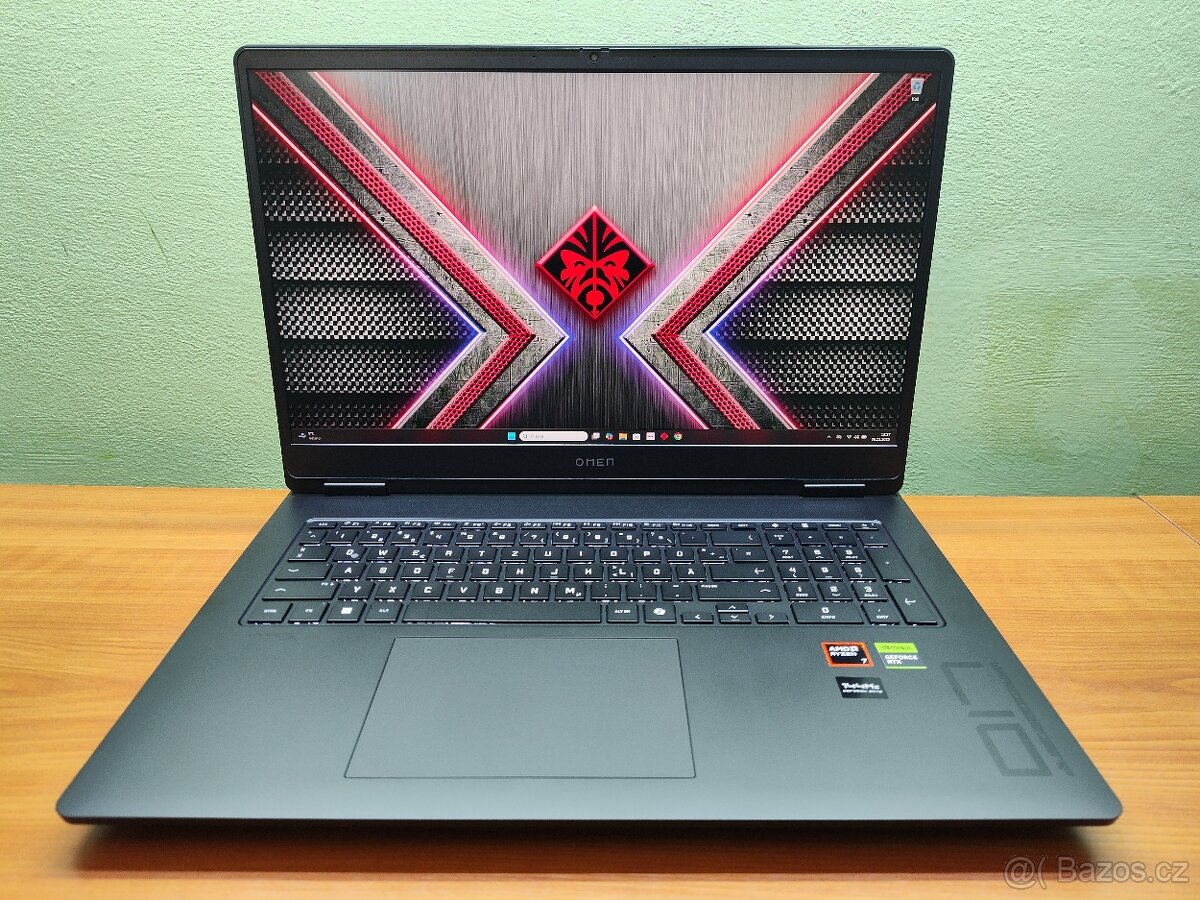 Nepoužitý 17"Omen,R7-8gen,RTX-4060,PCIe 4.0,Záruka.