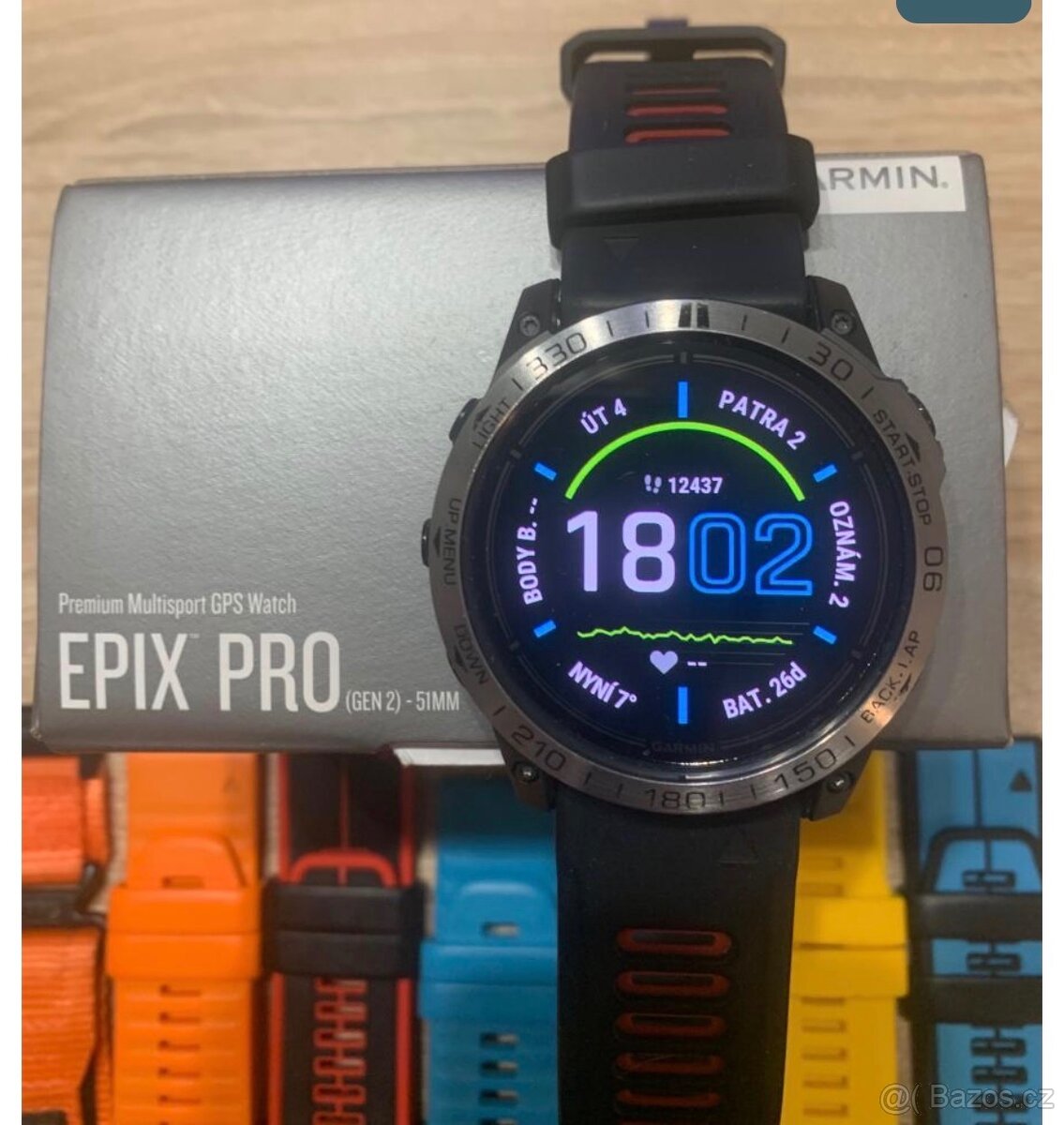 Garmin Epix 2 PRO 51mm Amoled top stav