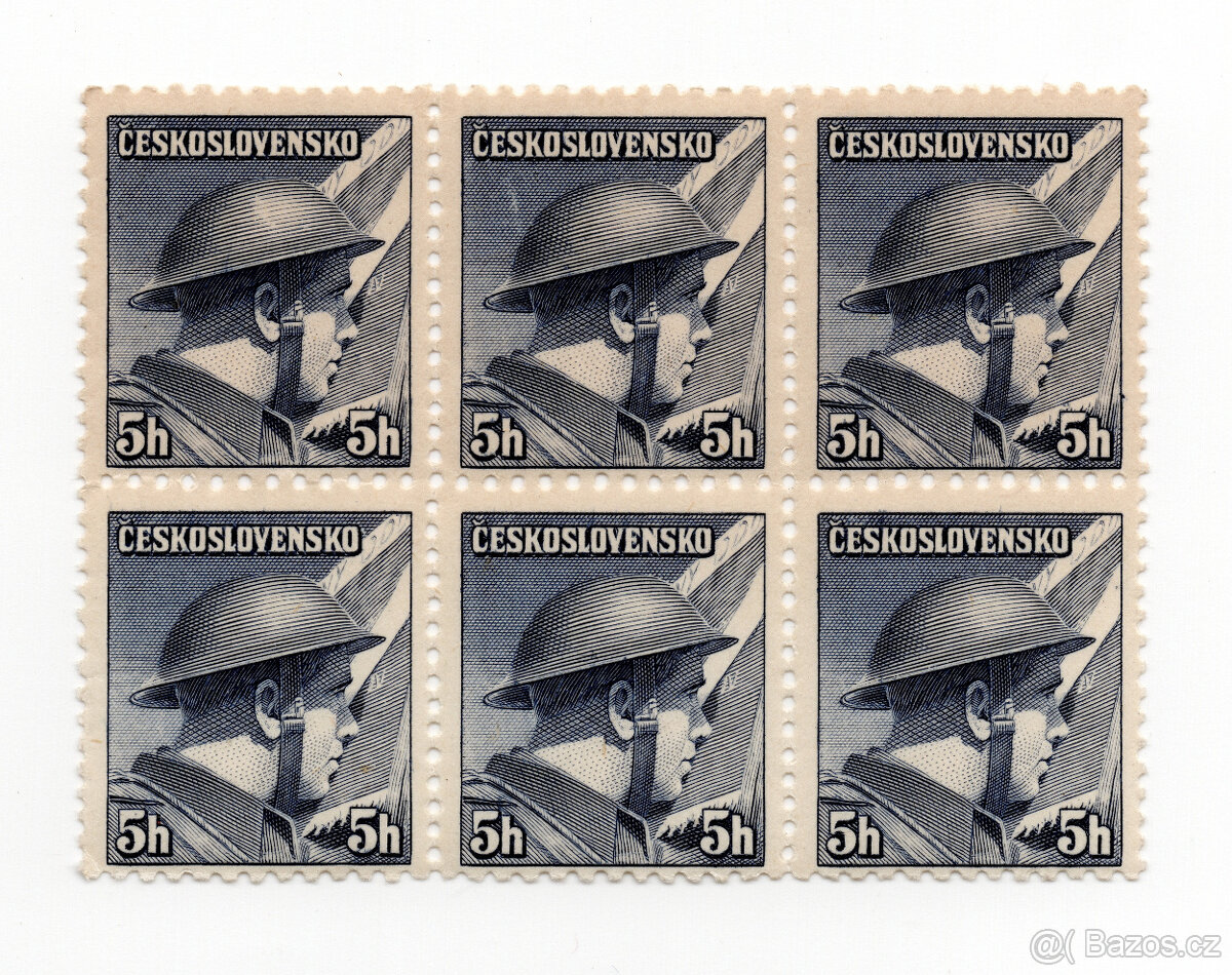 známky ČSR 1945 Londýnské vydání