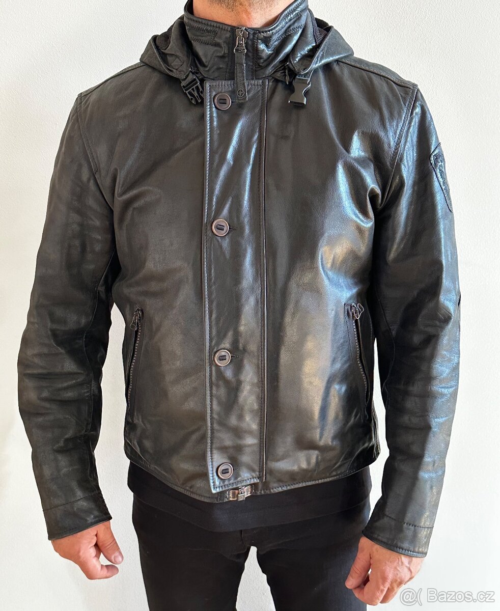 Prodám koženou bundu Stretson černá