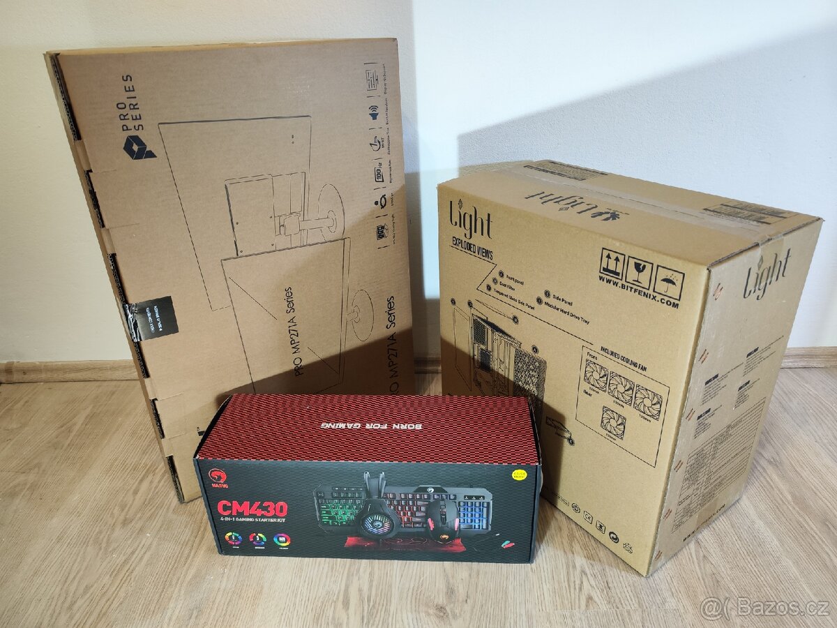 Herní set: RX 5700xt, Ryzen 5, monitor 100Hz, 27", ZÁRUKA