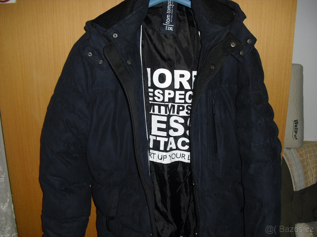 Pánská zimní bunda péřová na hory do fujavice vel.2XL