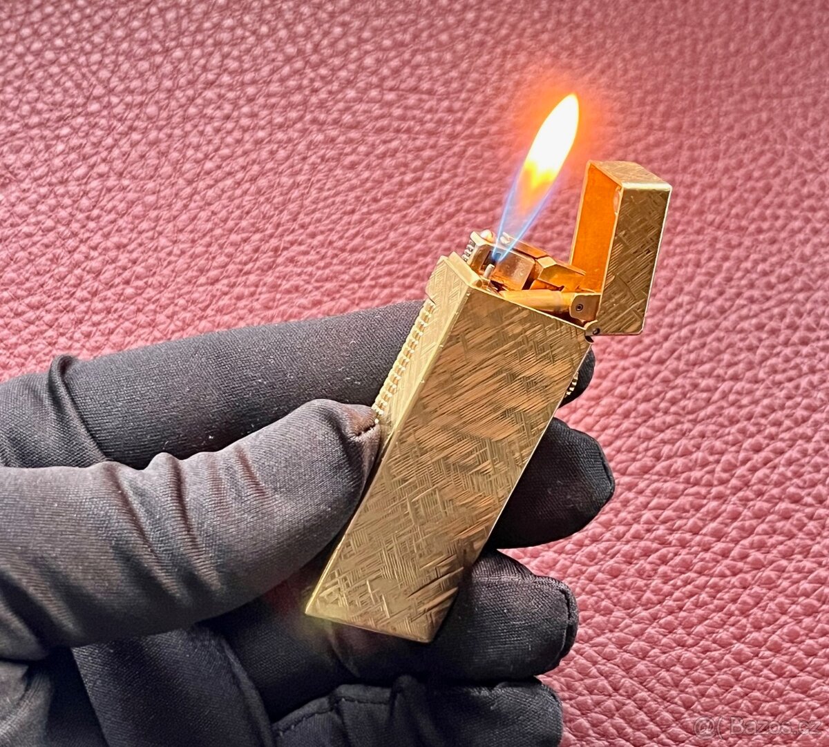 🔥 Dunhill Rollagas Zapalovač 80' léta, vzor Cross