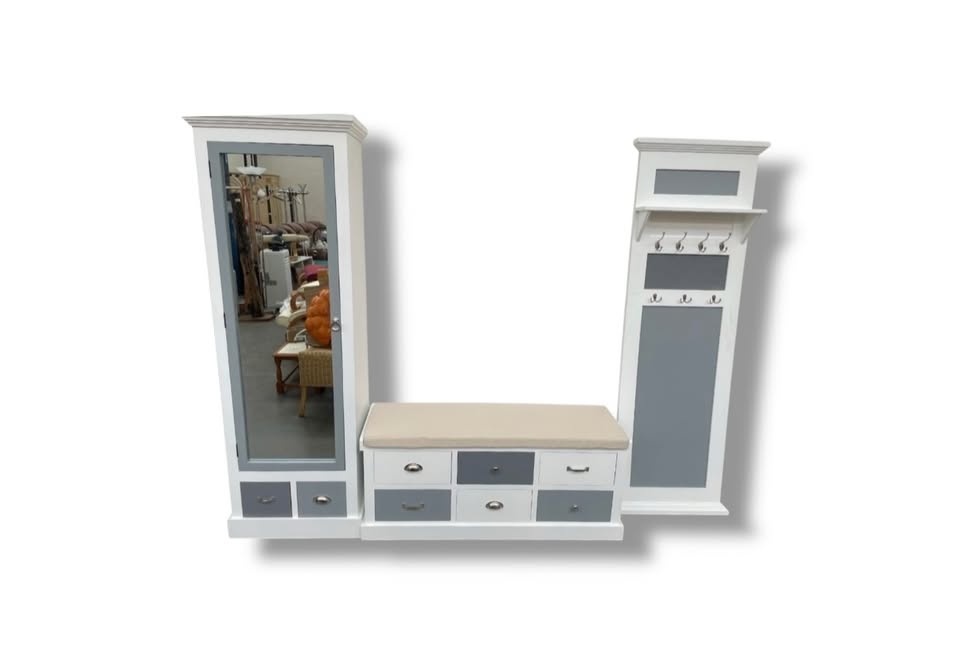 Předsíňová stěna bílá KOMPLET NOVÁ 2. jakost