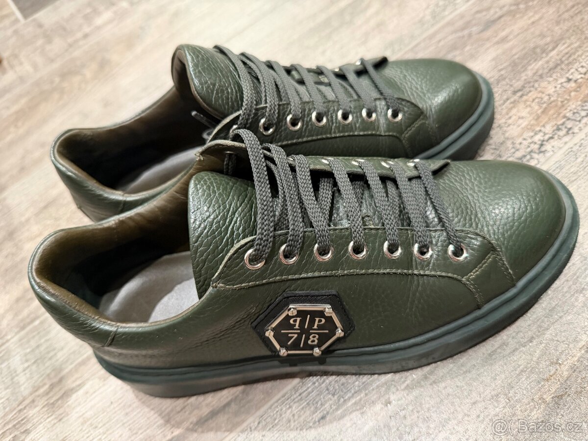 boty Philipp Plein, zelené