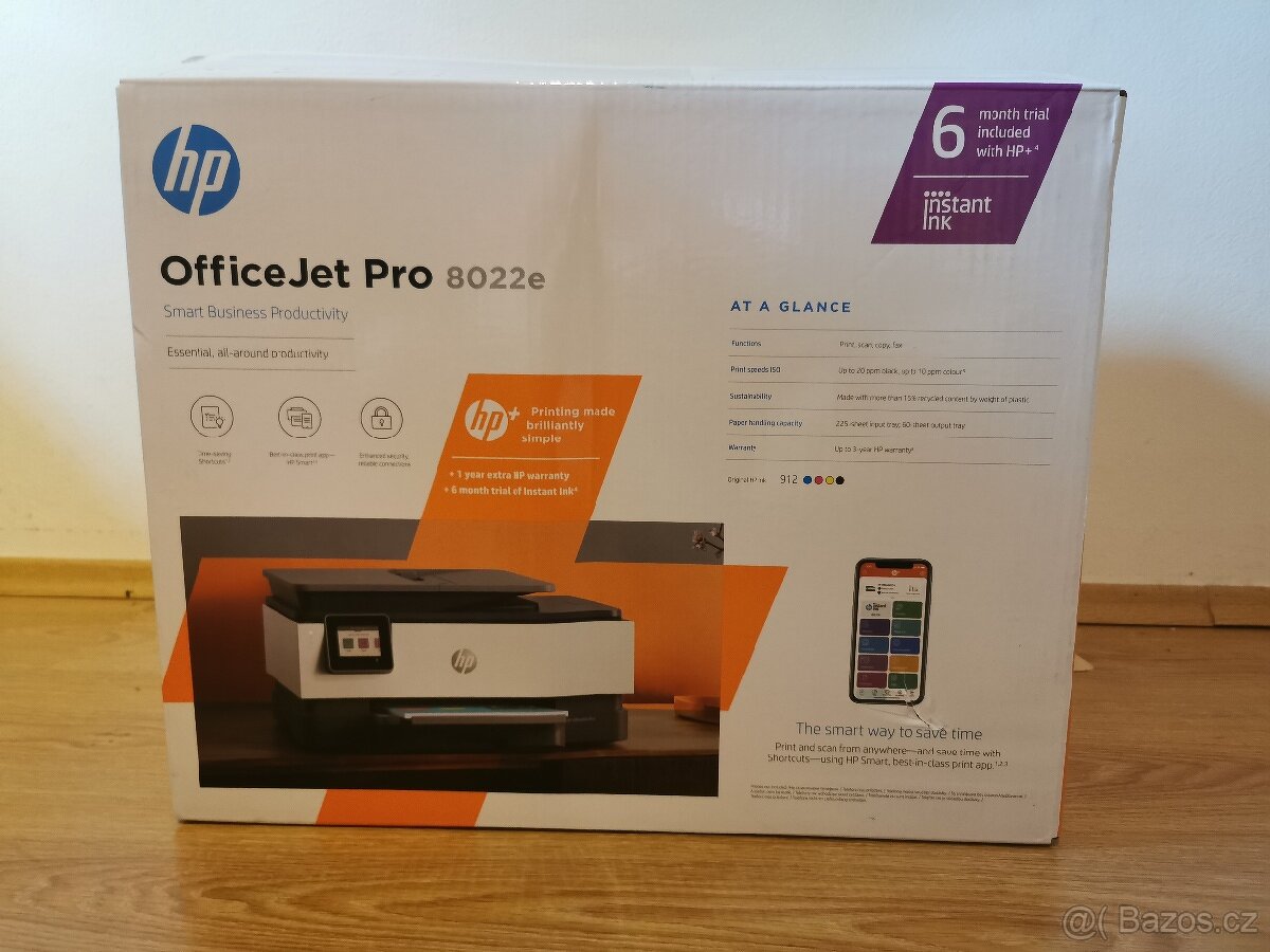 Nová tiskárna HP Officejet Pro 8022