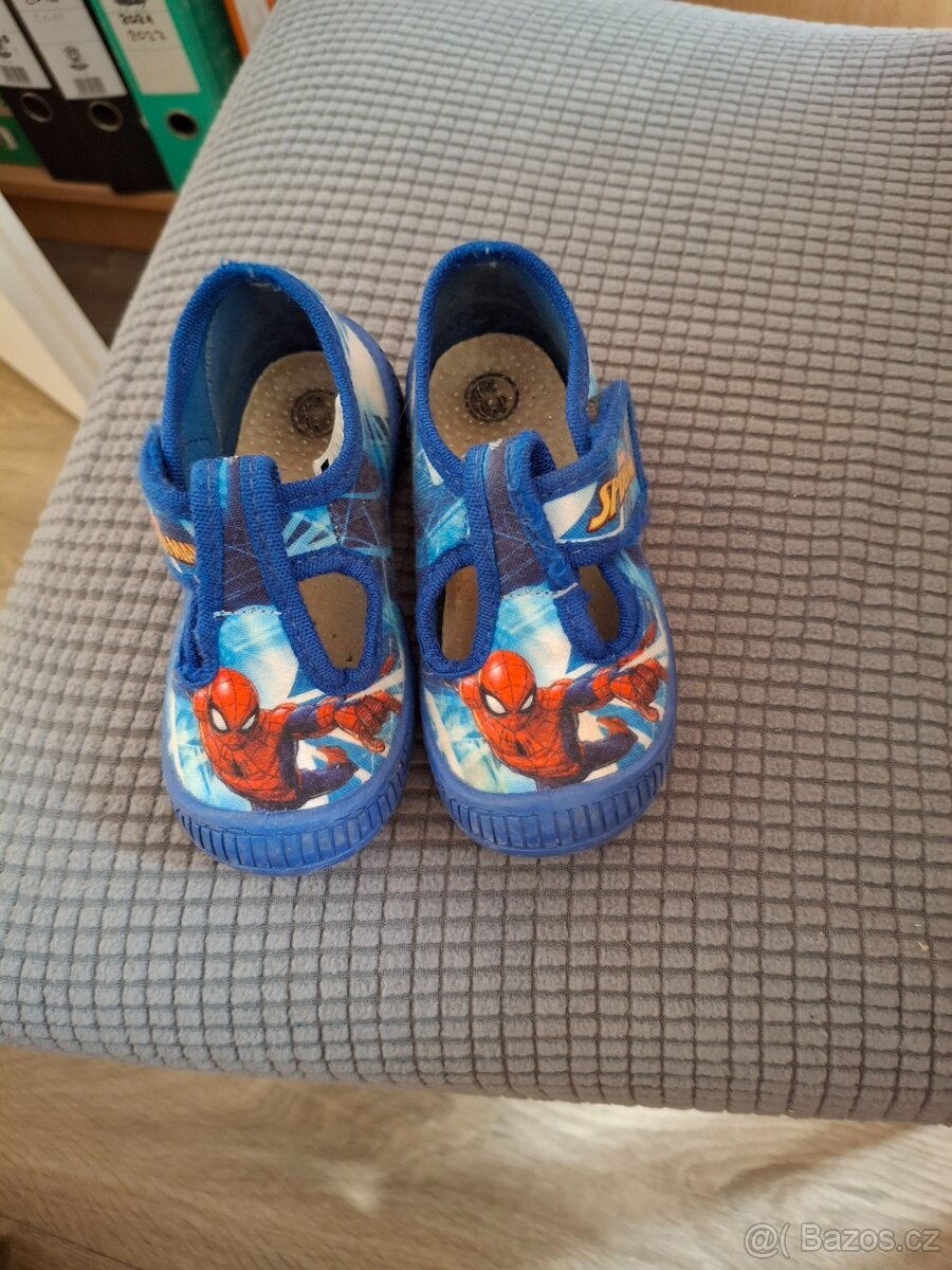 Spiderman boty 23 papuče bačkůrky