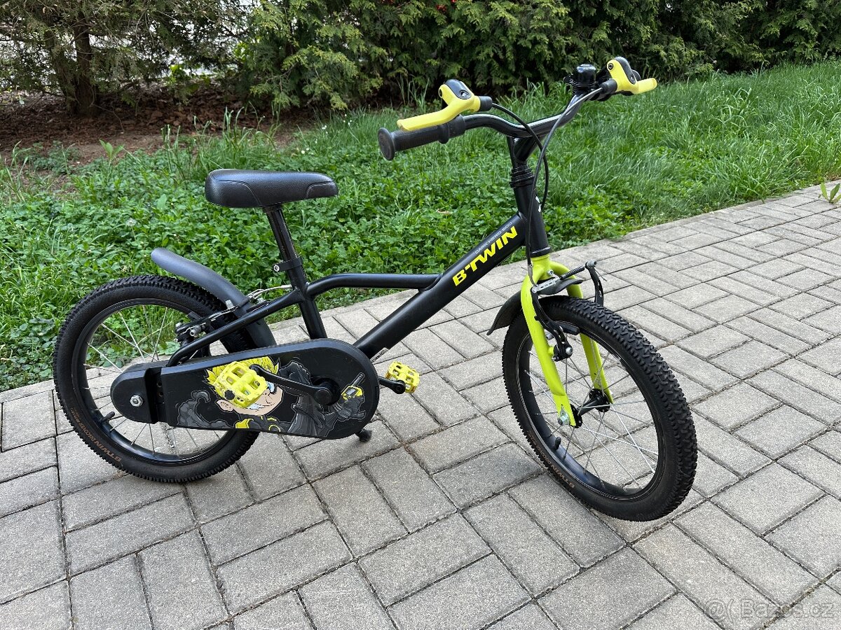 Prodám dětské kolo 16". B'twin Dark Hero 500