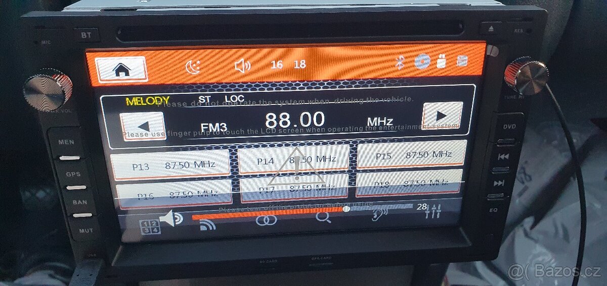 Autoradio 2din DVD,GPS,MP3 škoda octavia1, vw B5, Golf IV