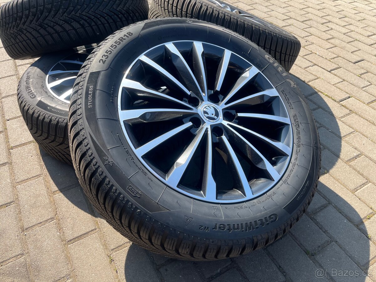 Zimní sada kol ŠKODA KODIAQ 235/55 R18 (4kusy)