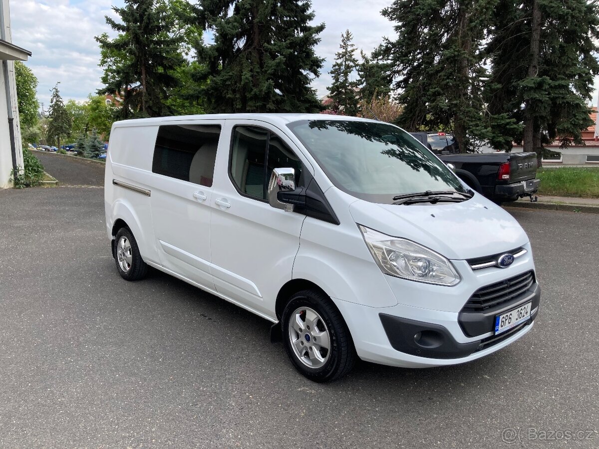 Ford Transit Custom 2.0TDCi 96kW LONG 6míst 2šoupačky ČR DPH