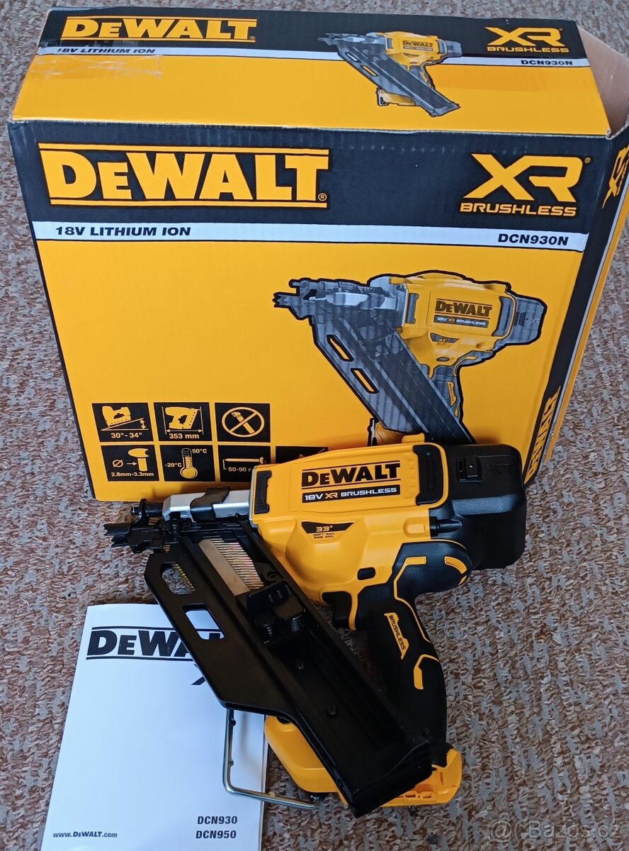DeWALT DCN930N tesařská hřebíkovačka