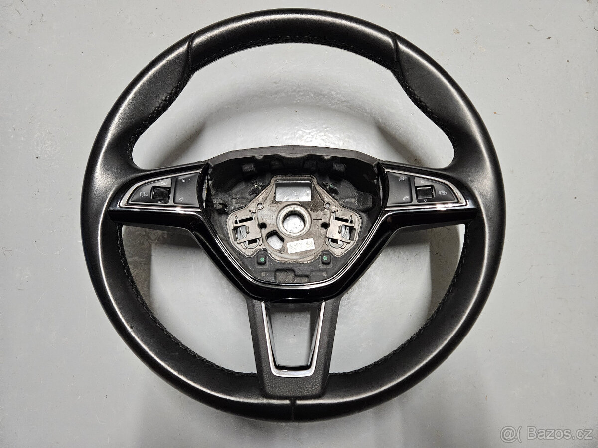 Kožený multifunkcni volant Škoda 3VO 419 091 L CWE