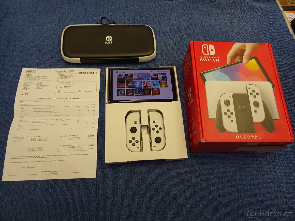 Herní konzole Nintendo Switch OLED záruka 10/2026