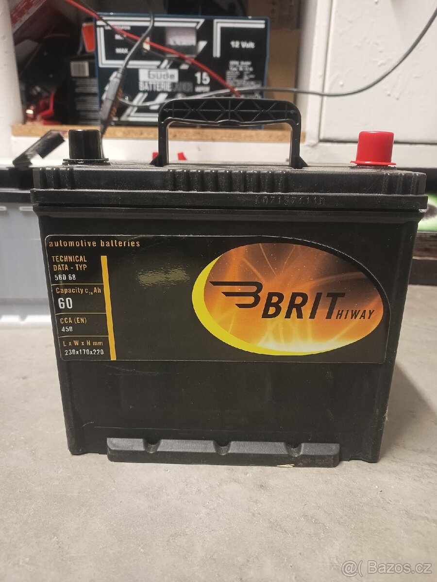 Autobaterie pro japonce Brit 12V 60ah 450A