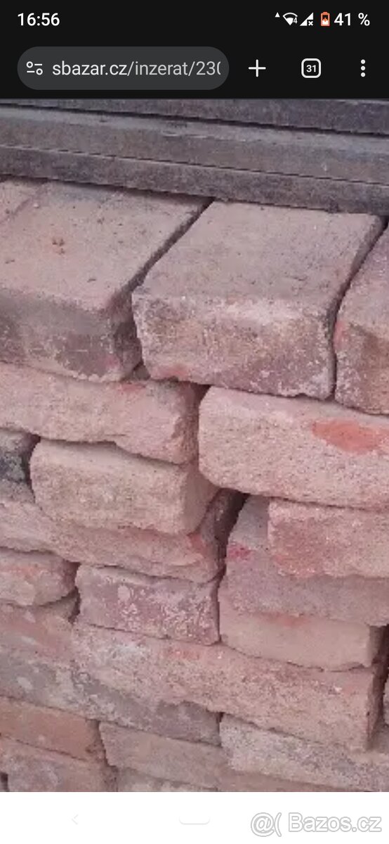 Ručné dělané staré cihle Rajhrad