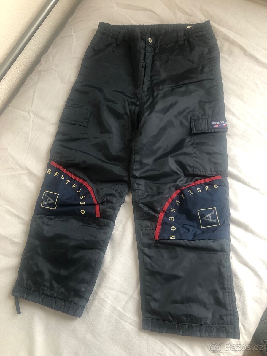 Zimní zateplené kalhoty vel.128