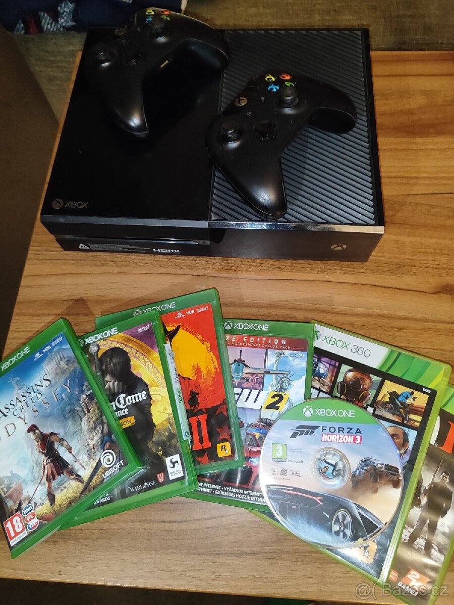 Xbox one + 2 ovladače+ 6 her