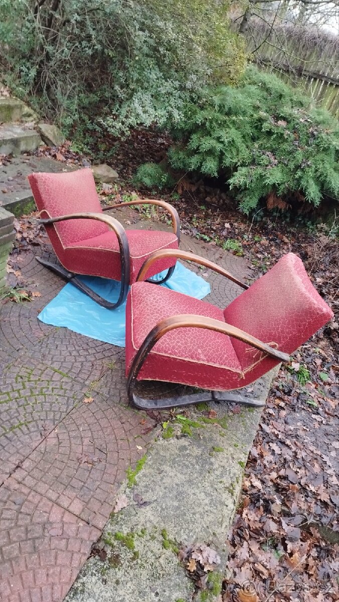 Prodám párová křesla Halabala H-269