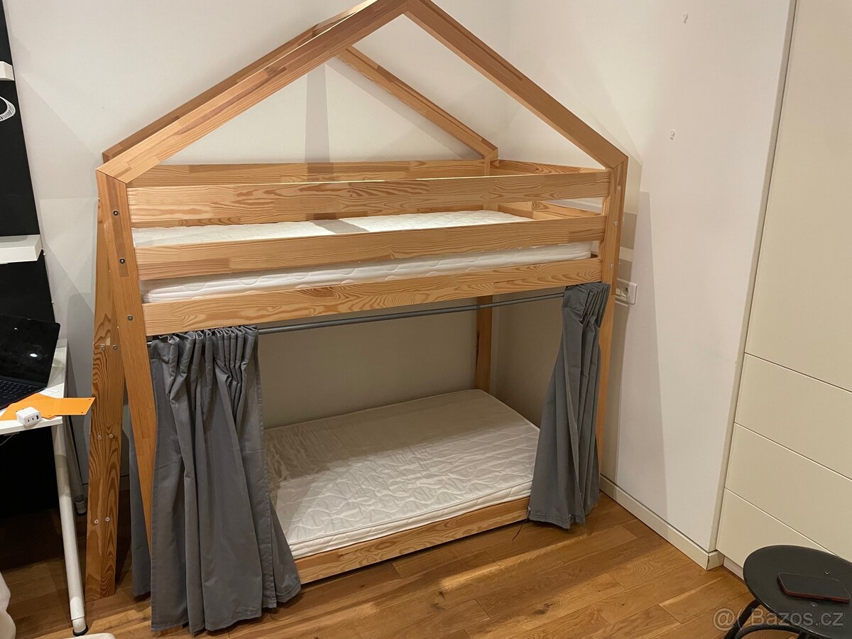 Dětská palanda 160x80cm vč. matrací