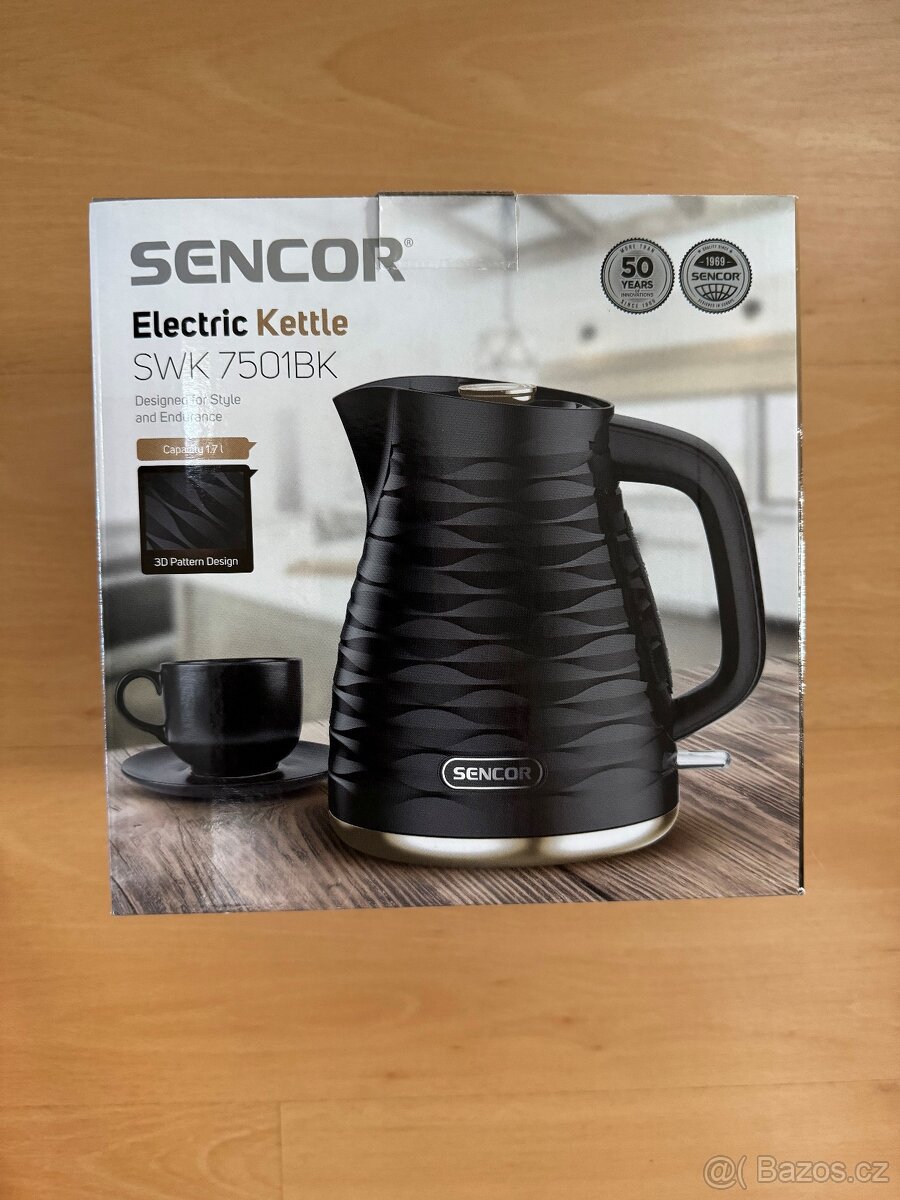 Prodám rychlovarnou konvici SENCOR SWK 7501BK