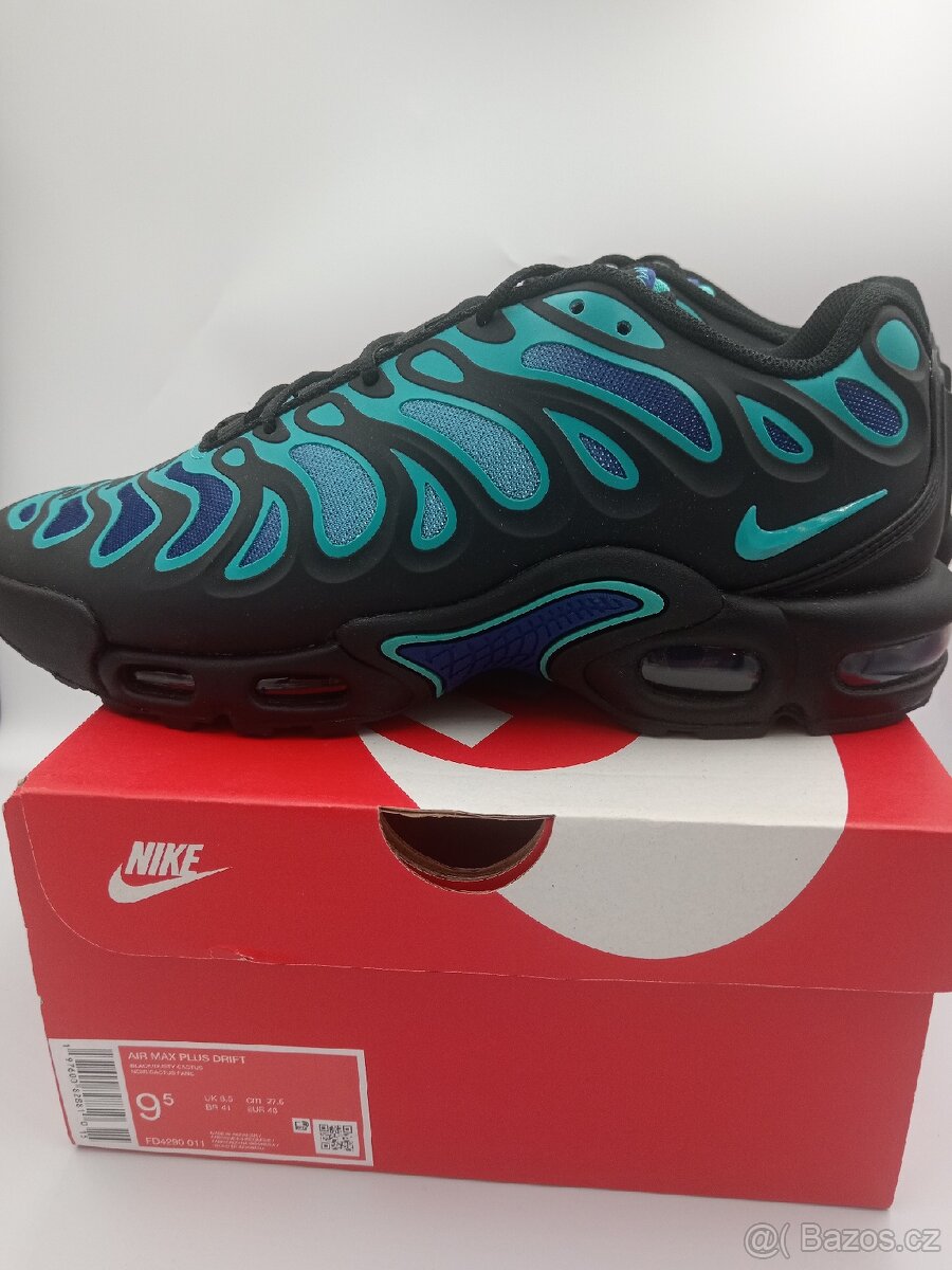 Nike air max plus Drifit Black deep royal Blue
