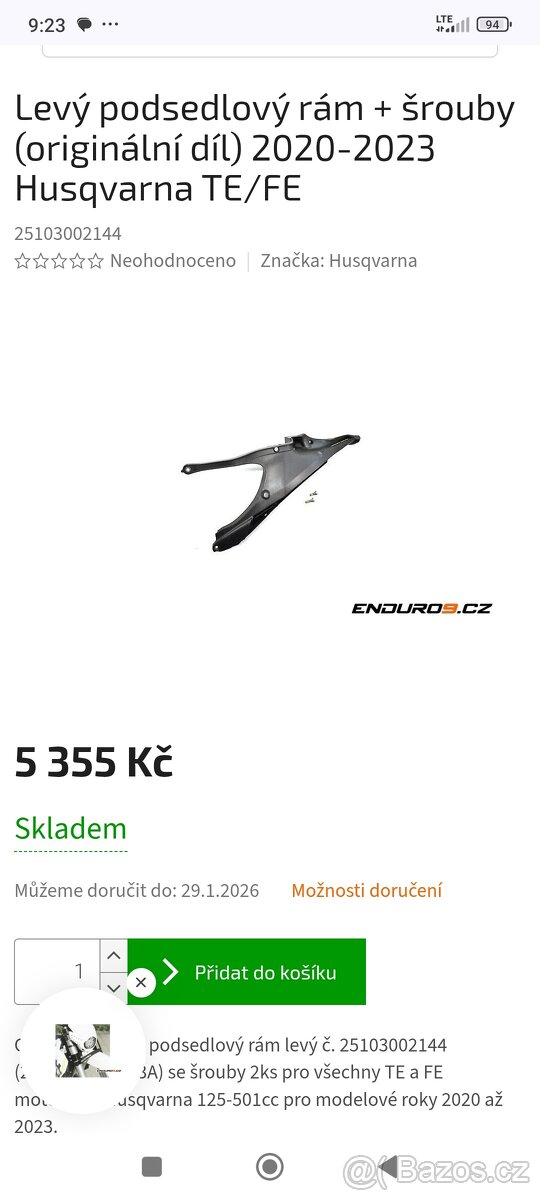 Podsedovka Husqvarna