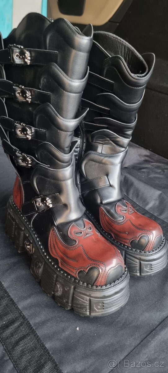 Boty metal steampunk motorka