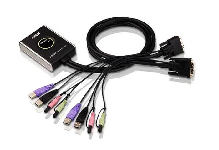 Aten CS682 KVM prepinac pro dve PC