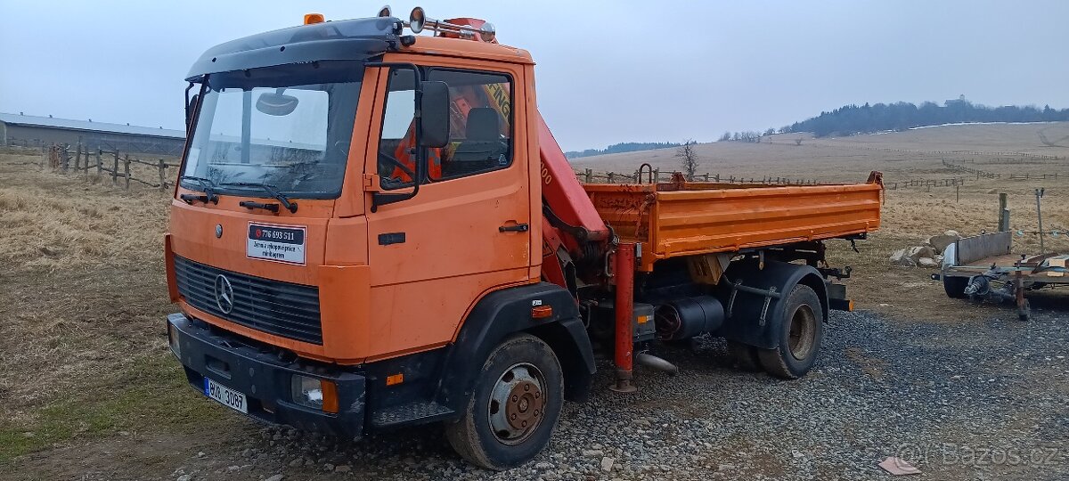 Prodám Mercedes Benz 914 K sklápěč s hydraulickou rukou