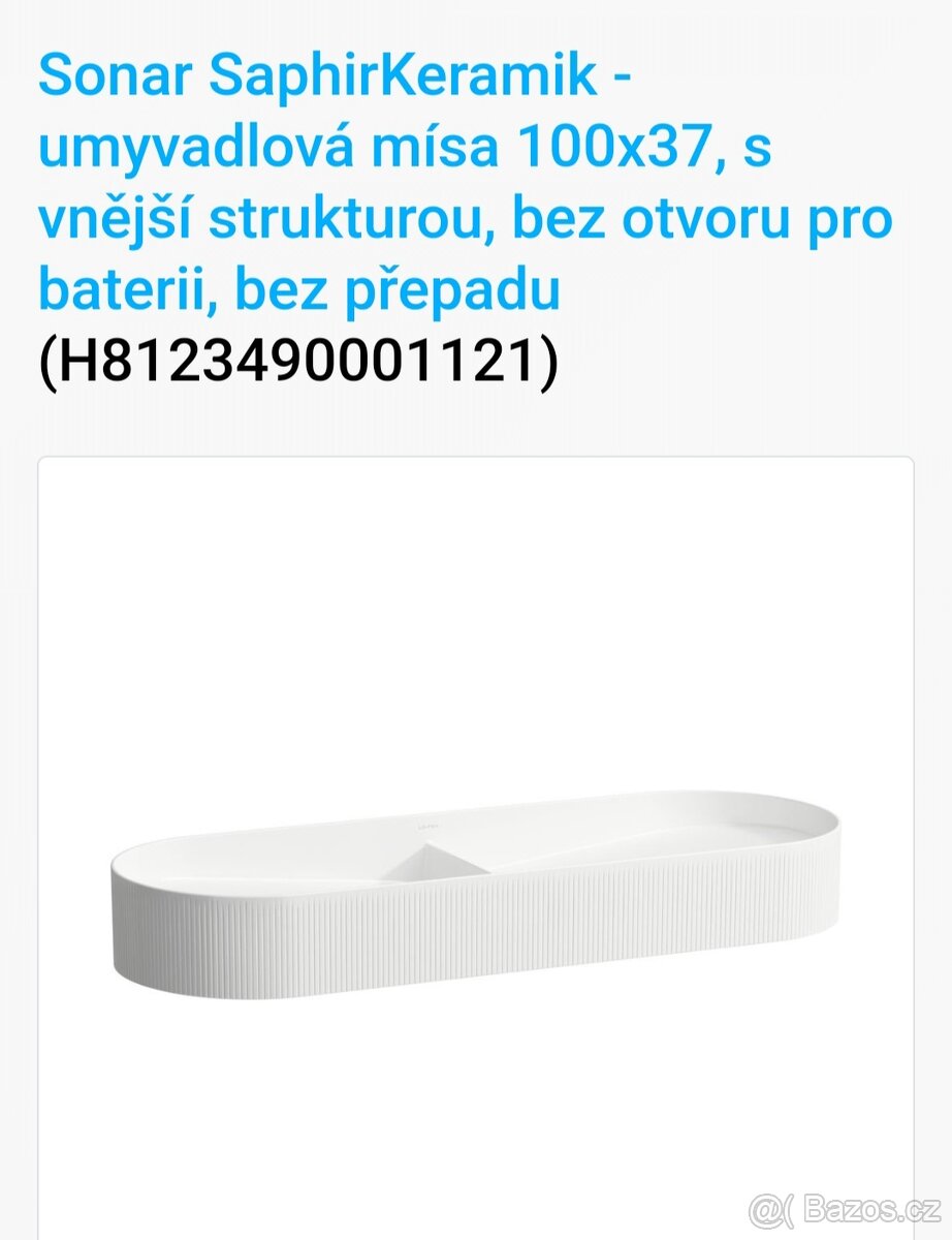 Nové umyvadlo Laufen Sonar