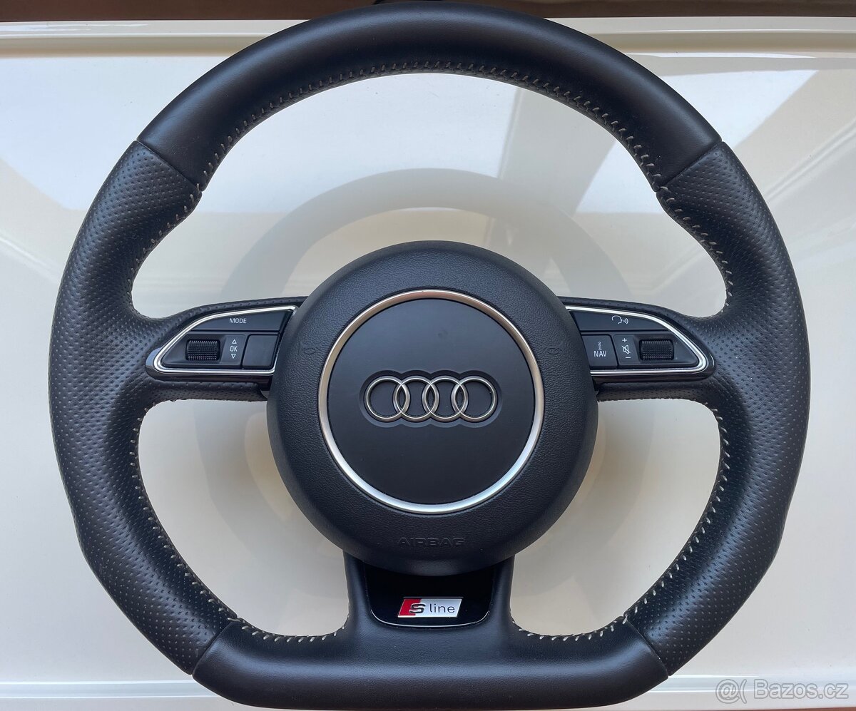 Volant S-Line perforovaný zkosený s airbagem A4 až A7