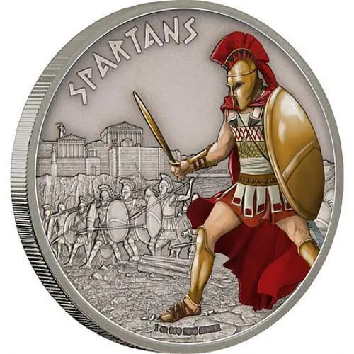 1 oz Stříbrná mince Spartans- Warriors of History
