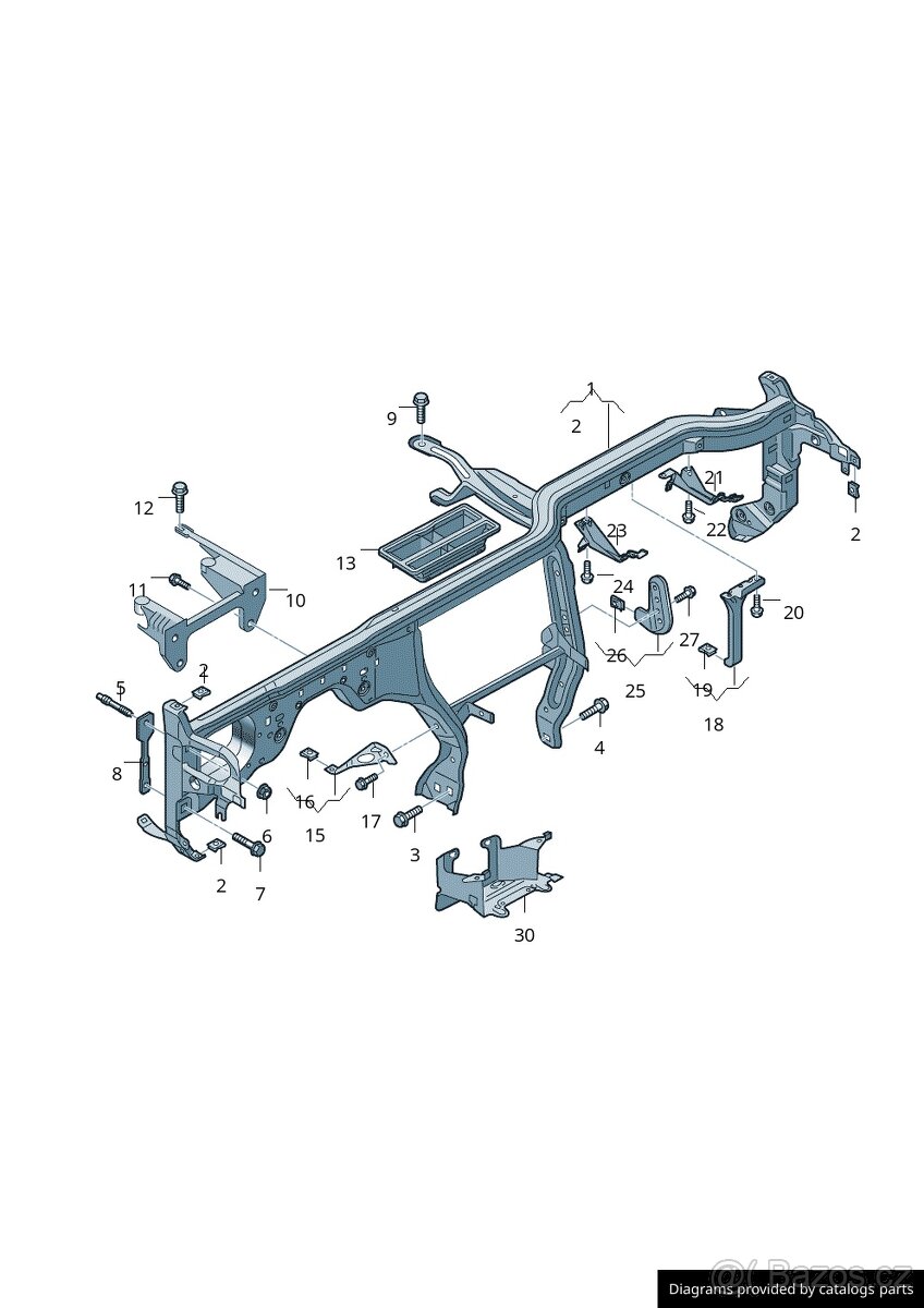 Rám pro palubní desku Audi A6 C7 4G1857025