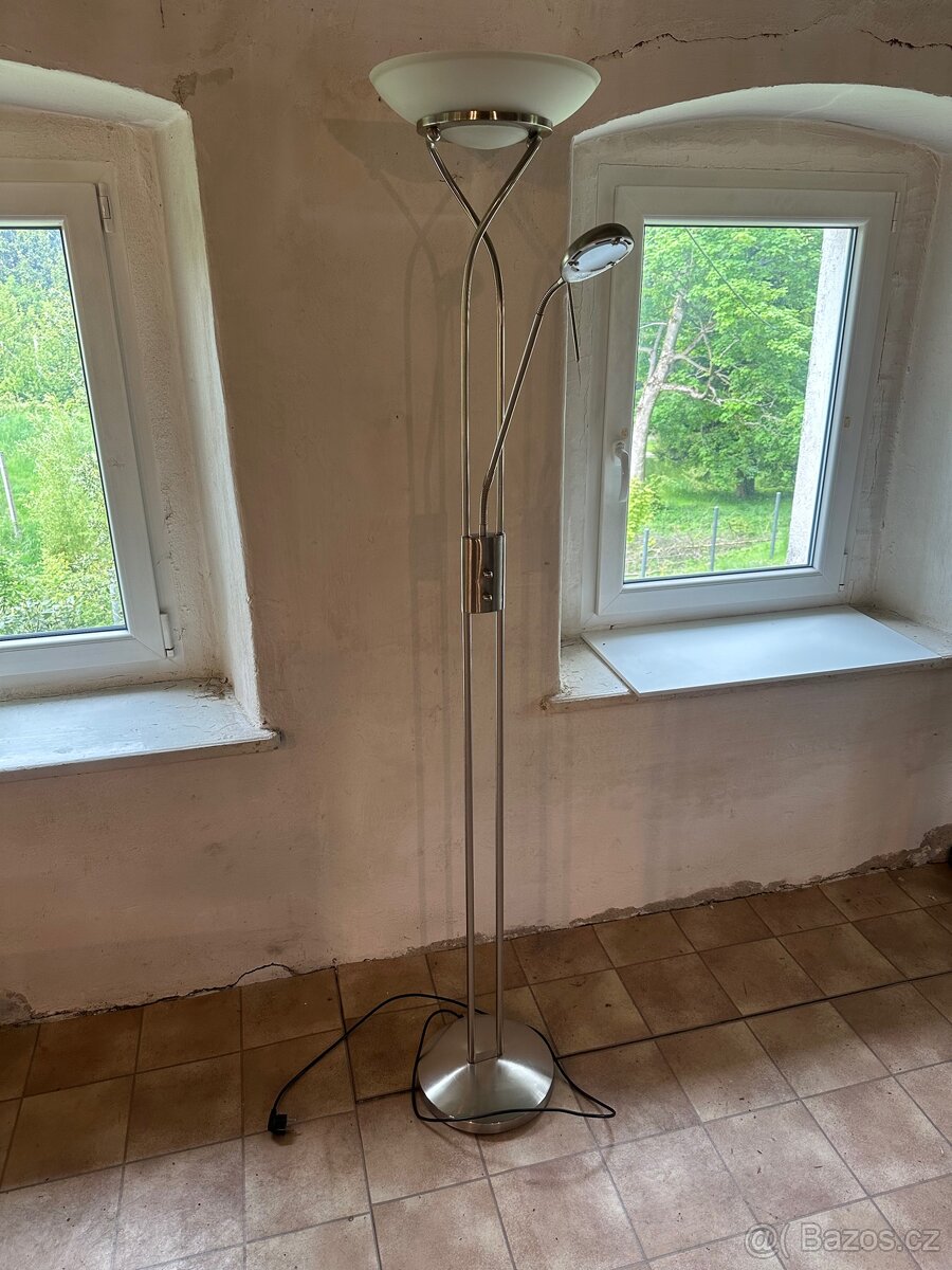 Stojací lampa Tween Light halogen nerez