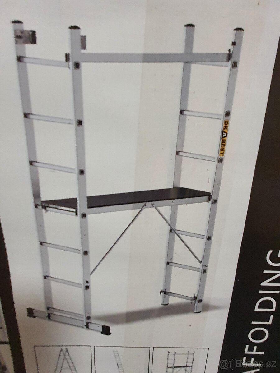 menší lešení pro zedníky, NOVÉ, žebřík 2x6