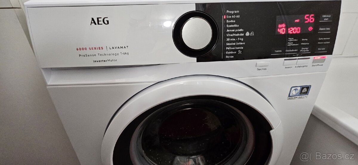 Pračka AEG úzká 6kg.6 měsíců stará.