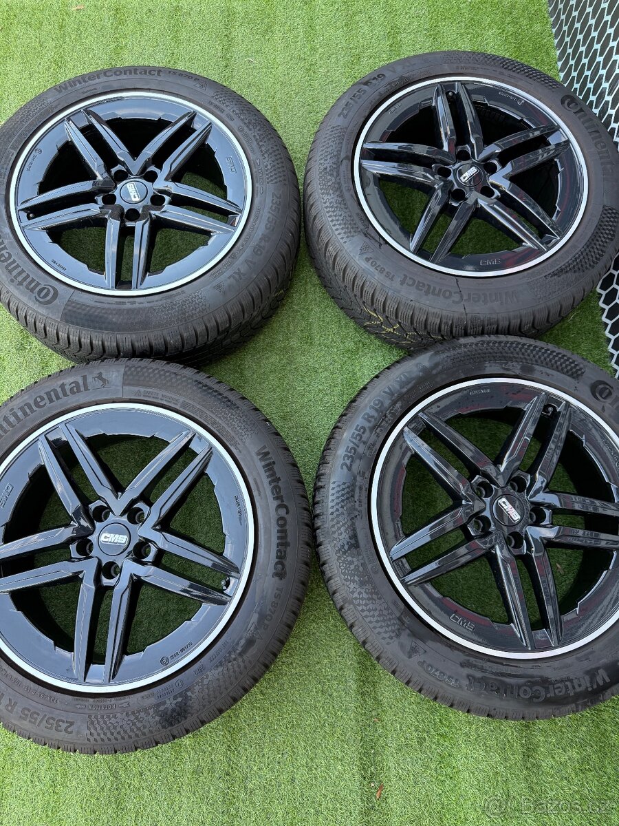 235/55 R19 - ZÁNOVNÍ ZIMNÍ SADA CONTINENTAL 5x112 CMS