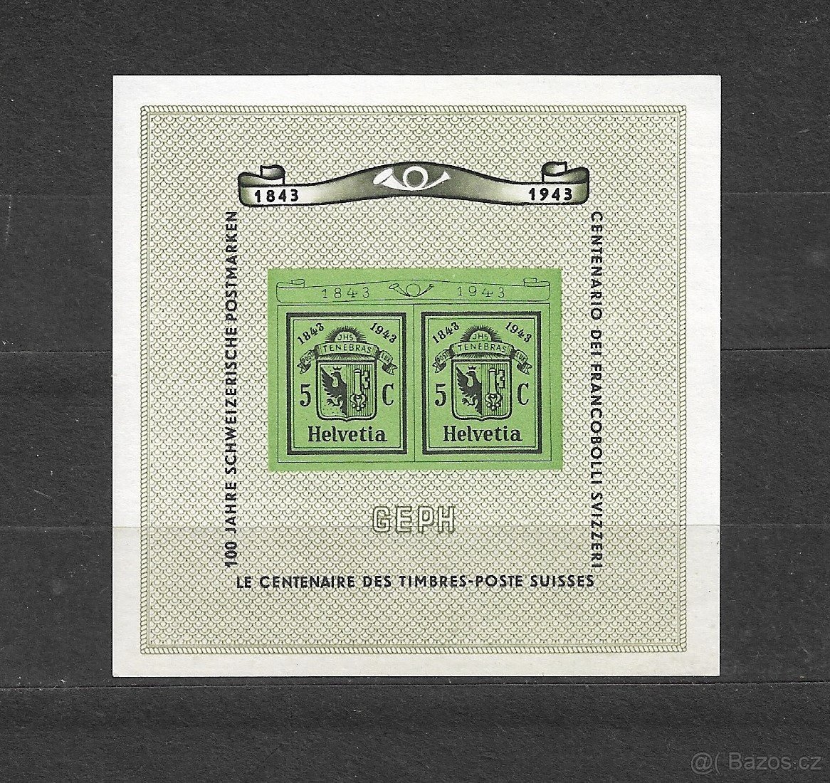 Poštovní známky Švýcarsko 1943  Mi 423 Block 10 .