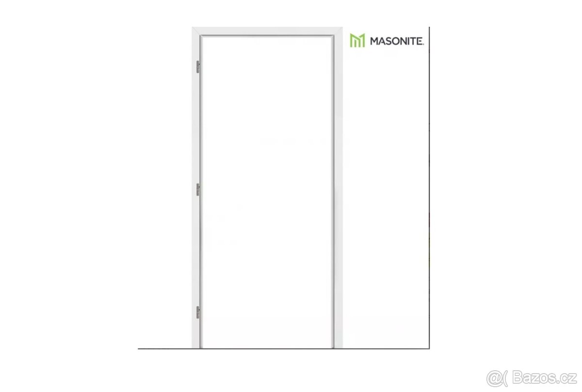 Obložky-Zárubeň Hladká Bílá DOORNITE 80 CM 95-115 MM