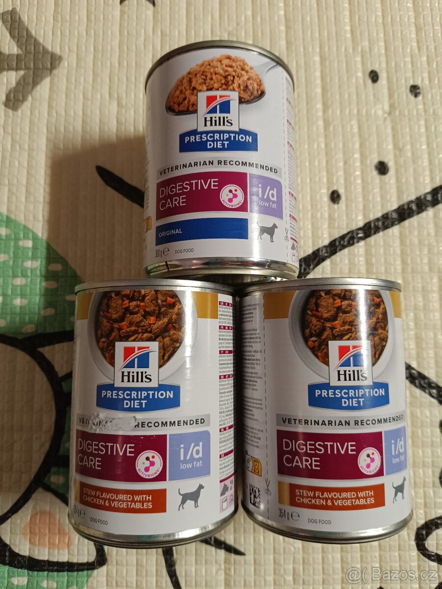 Hills konzervy, digestive care - ID low fat