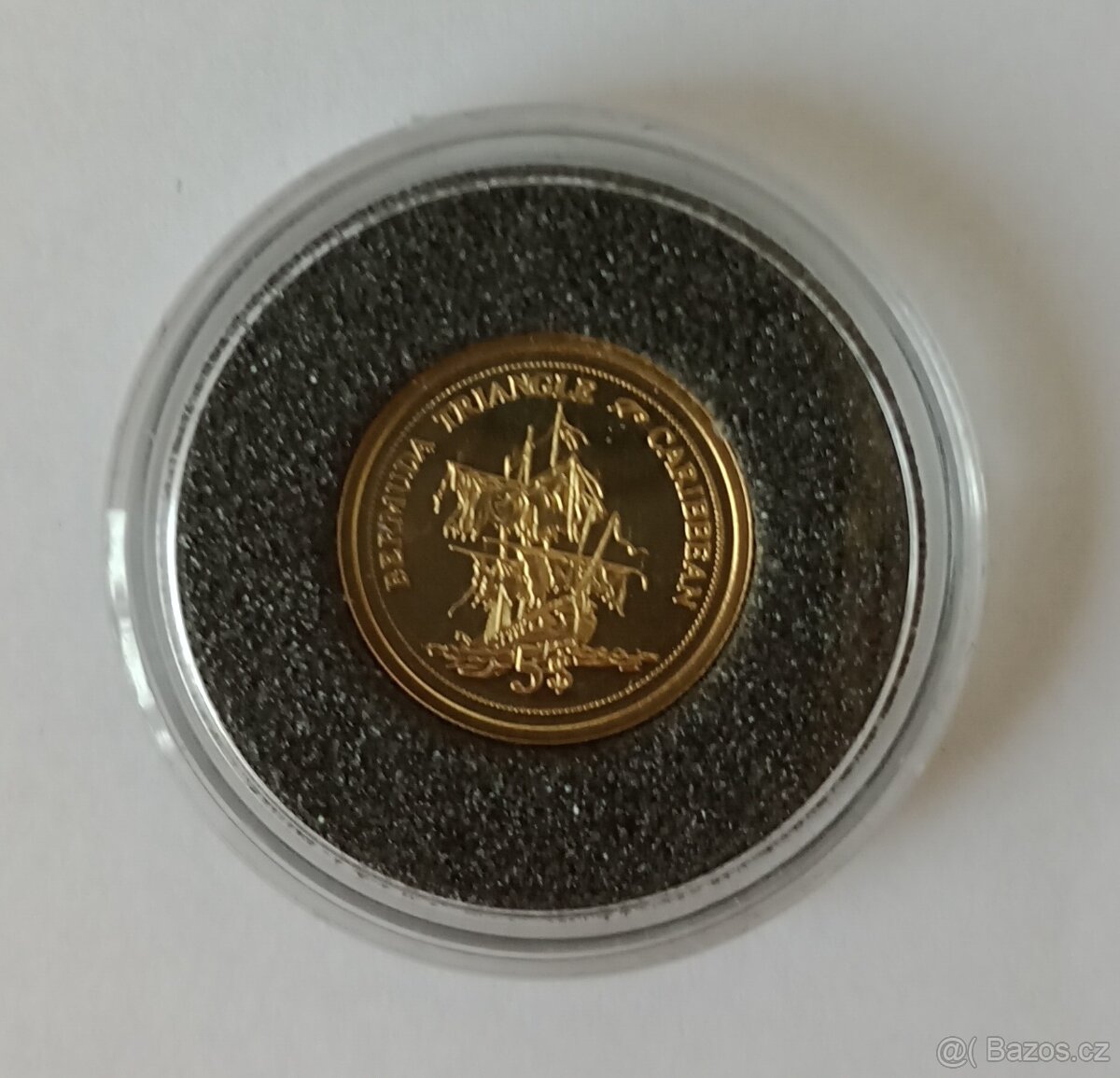 Zlatá investiční mince 1,25 g, AU 585 Bermudský trojúhelník