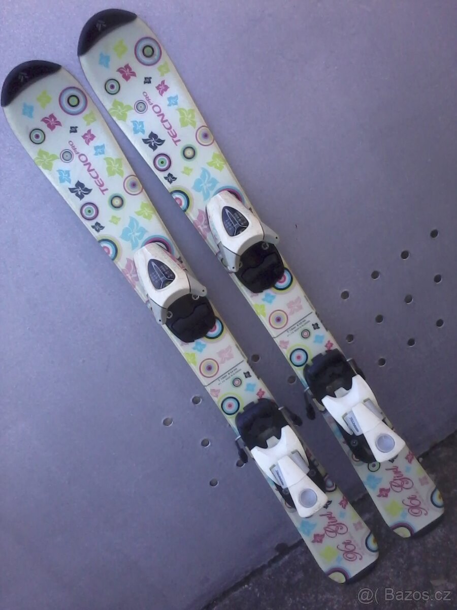 Dětské dívčí lyže Tecno pro 80cm.