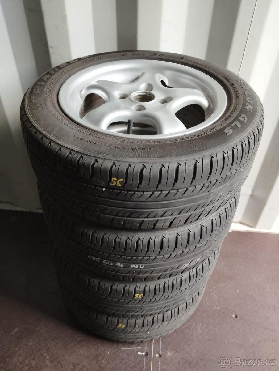 č.56 185/60 R 14 + ALU kola - 3.000Kč celá sada