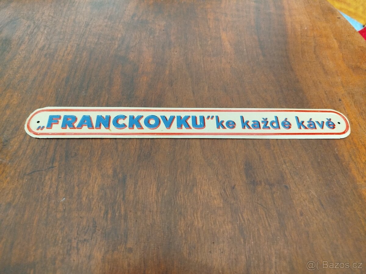 cedule, plechovky